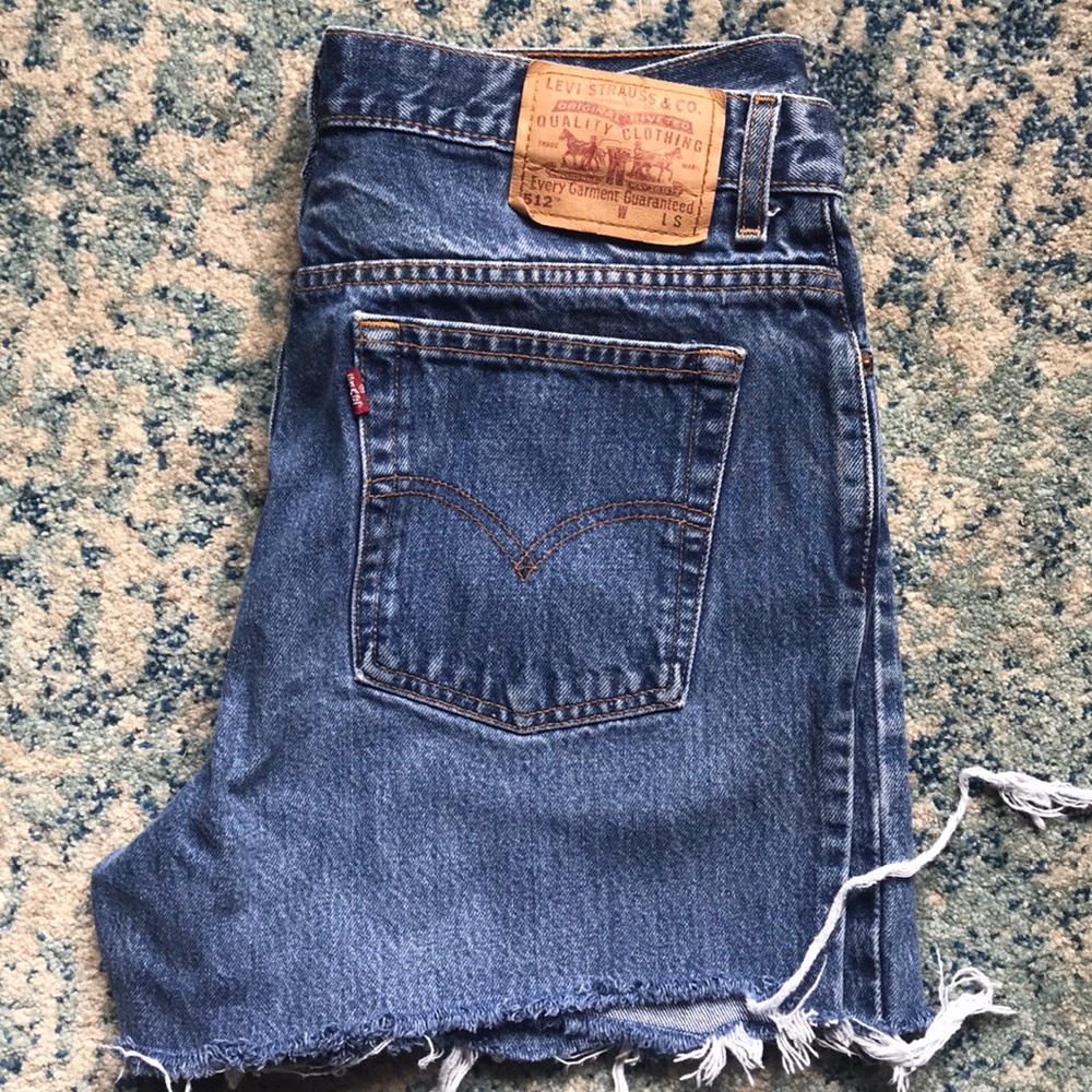 Denim shorts